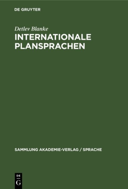 Detlev Blanke - Internationale Plansprachen, E-bok