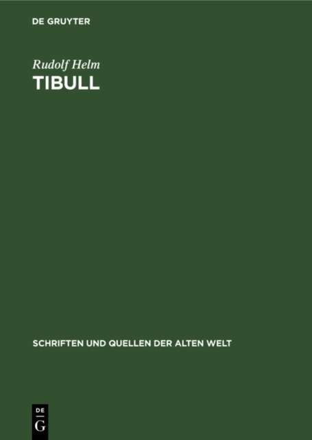 Rudolf Helm - Tibull, E-bok