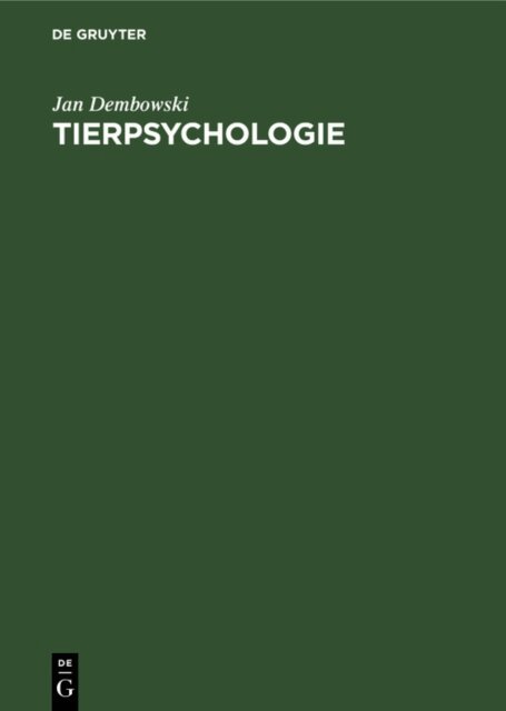 Jan Dembowski - Tierpsychologie, E-bok