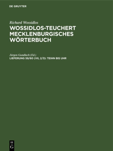 Jurgen Gundlach - Teihn bis Uhr, E-bok
