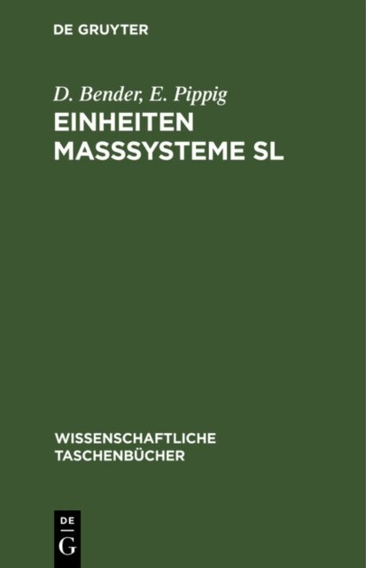 E. Pippig, D. Bender - Einheiten Masysteme Sl, E-bok