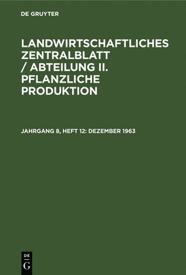 Degruyter - Dezember 1963, Inbunden
