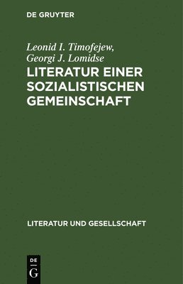 Literatur Einer Sozialistischen Gemeinschaft