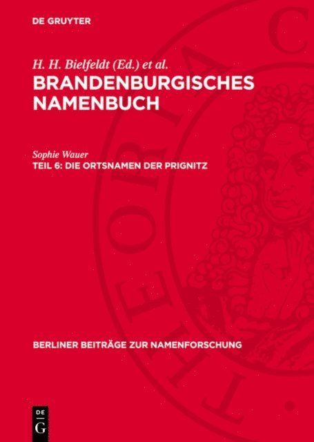 Sophie Wauer - Die Ortsnamen der Prignitz, E-bok
