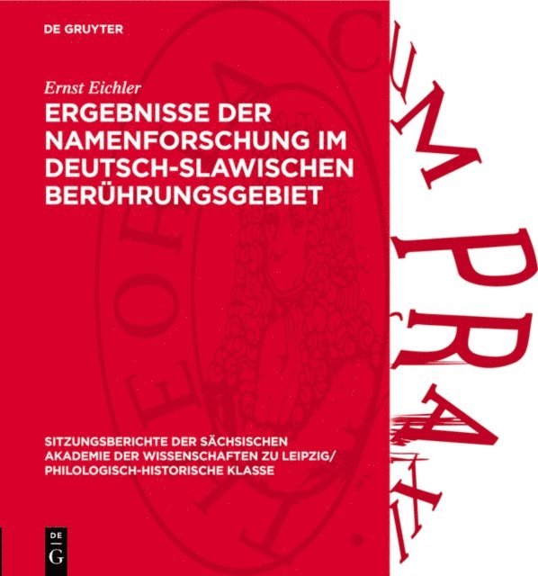 Ernst Eichler - Ergebnisse der Namenforschung im deutsch-slawischen Berührungsgebiet, E-bok