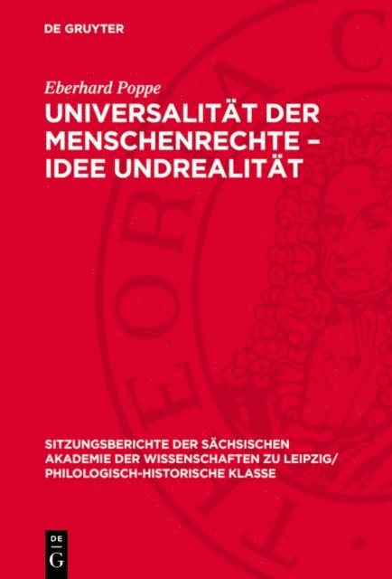 Eberhard Poppe - Universalität der Menschenrechte – Idee Undrealität, E-bok