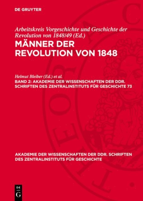 Rolf Weber, Walter Schmidt, Helmut Bleiber - Männer der Revolution von 1848. Band 2, E-bok