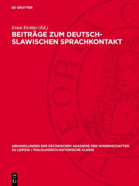 Ernst Eichler - Beiträge zum deutsch-slawischen Sprachkontakt, E-bok