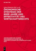 Ã¿konomische Strategie der 80er Jahre und EffektivitÃ¿t des Wirtschaftsrechts