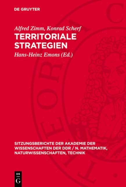 Konrad Scherf, Alfred Zimm, Hans-Heinz Emons - Territoriale Strategien, E-bok
