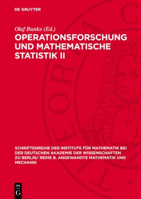 Olaf Bunke - Operationsforschung und mathematische Statistik II, E-bok