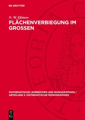 N W Efimow - Flächenverbiegung Im Grossen, Inbunden