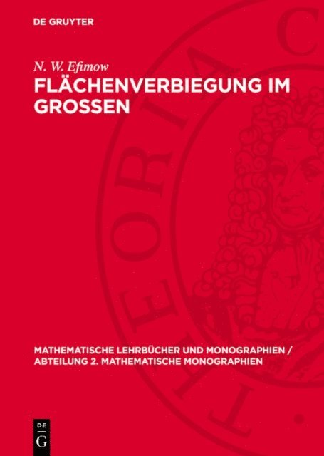 N. W. Efimow - Flächenverbiegung im Grossen, E-bok