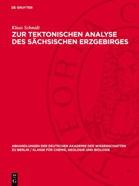 Klaus Schmidt - Zur tektonischen Analyse des sächsischen Erzgebirges, E-bok