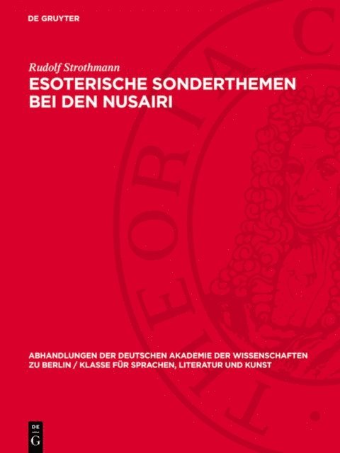 Rudolf Strothmann - Esoterische Sonderthemen bei den Nusairi, E-bok