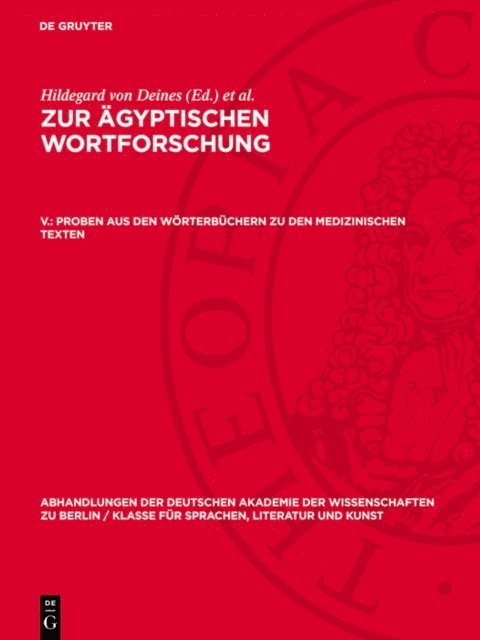 Wolfhart Westendorf, Hildegard von Deines - Proben aus den Wörterbüchern zu den medizinischen Texten, E-bok