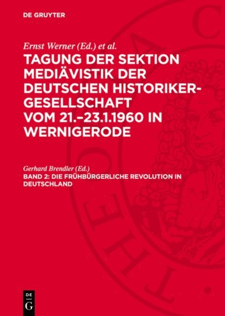 Gerhard Brendler - Die frühbürgerliche Revolution in Deutschland, E-bok