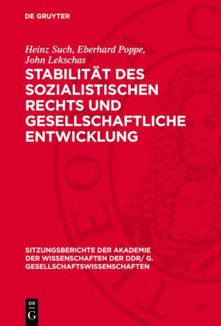 Stabilität des sozialistischen Rechts und gesellschaftliche Entwicklung, E-bok