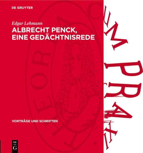 Edgar Lehmann - Albrecht Penck, eine Gedächtnisrede, E-bok