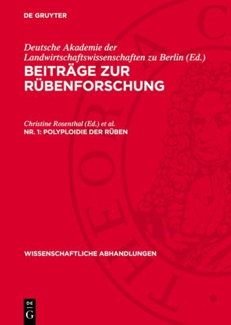 Gerhard Bandlow, Hans Eberhard Fischer, Wolfgang Furste, Christine Rosenthal - Polyploidie der Rüben, E-bok
