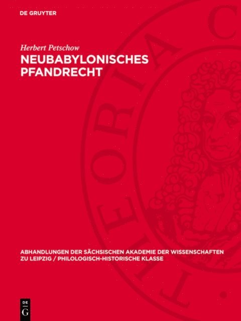 Herbert Petschow - Neubabylonisches Pfandrecht, E-bok