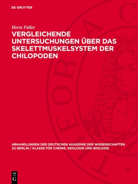 Horst Fuller - Vergleichende Untersuchungen über das Skelettmuskelsystem der Chilopoden, E-bok