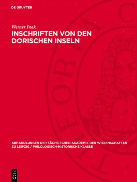 Werner Peek - Inschriften von den Dorischen Inseln, E-bok