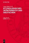 Etymologisches Wrterbuch des Deutschen, Band 1, A - G