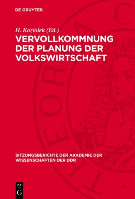 H. Koziolek - Vervollkommnung der Planung der Volkswirtschaft, E-bok