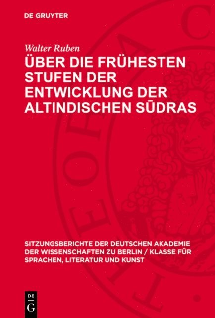 Walter Ruben - Über die frühesten Stufen der Entwicklung der altindischen Sūdras, E-bok