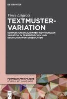 Vince Liégeois - Textmustervariation, Inbunden. Tillgänglighet: Kommande