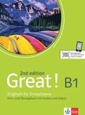 Great! B1, 2nd edition. Kurs- und bungsbuch + Audios + Videos online