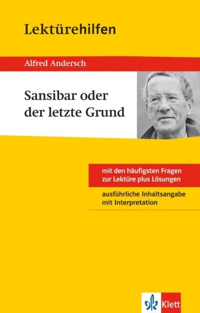 Thomas Graff - Klett Lektürehilfen - Alfred Andersch, Sansibar oder der letzte Grund, E-bok