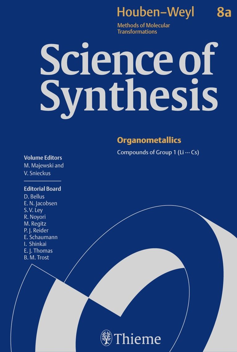 Marek Majewski, Victor Snieckus - 8aScience of Synthesis: Houben-Weyl Methods of Molecular Transformations Vol. 8a, Inbunden. Tillgänglighet: Tillfälligt slut