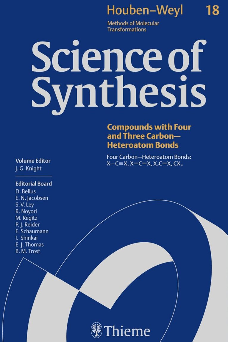 Julian G. Knight - Science of Synthesis: Houben-Weyl Methods of Molecular Transformations Vol. 18, Inbunden. Tillgänglighet: Tillfälligt slut