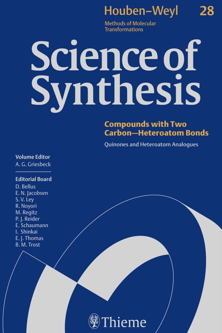 Axel G. Griesbeck - Science of Synthesis: Houben-Weyl Methods of Molecular Transformations Vol. 28, Inbunden. Tillgänglighet: Tillfälligt slut