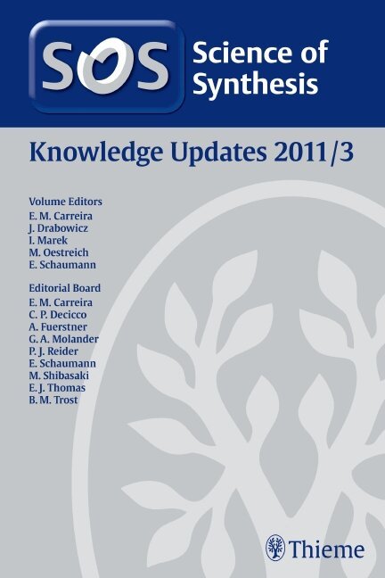 Erick M. Carreira, Jozef Drabowicz, Ilan Marek, Martin Oestreich, Ernst Schaumann - 2011/3Science of Synthesis Knowledge Updates 2011 Vol. 3, Inbunden. Tillgänglighet: Tillfälligt slut