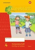 Kleeblatt. Das Sprachbuch 4. Kompetenzheft Richtig Schreiben. Bayern