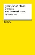 �ber das Marionettentheater