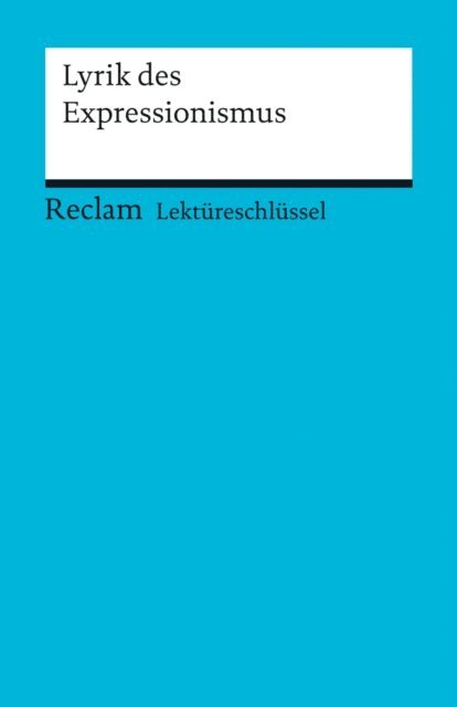 Michael Hanke - Lyrik des Expressionismus, E-bok