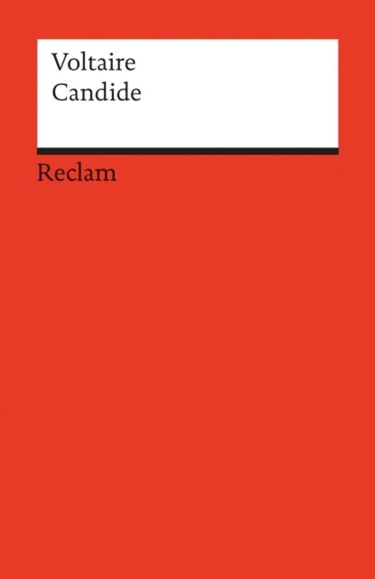 Voltaire - Candide ou l'Optimisme, E-bok