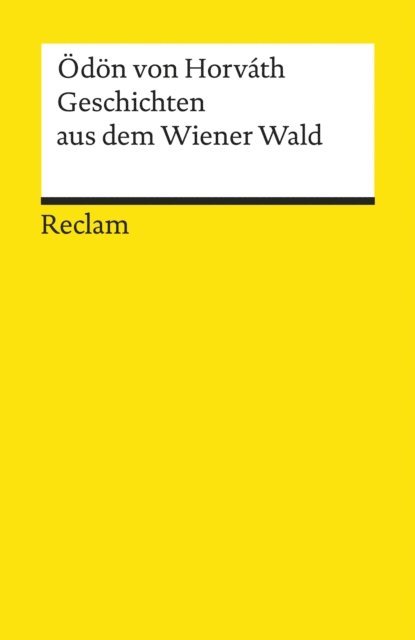 Odon von Horvath - Geschichten aus dem Wiener Wald. Volksstück, E-bok