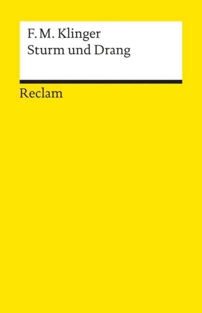 Friedrich Maximilian Klinger, Jorg-Ulrich Fechner - Sturm und Drang, E-bok