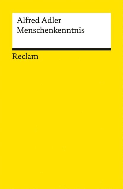 Alfred Adler, Jurg Ruedi - Menschenkenntnis, E-bok