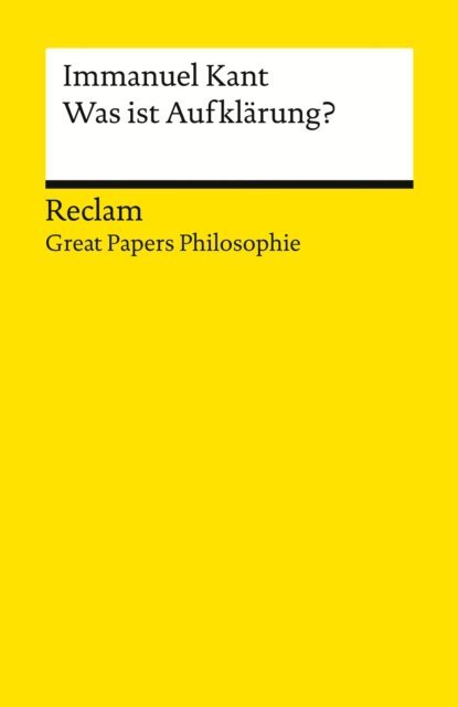 Immanuel Kant, Achim Vesper - Beantwortung der Frage: Was ist Aufklarung?, E-bok