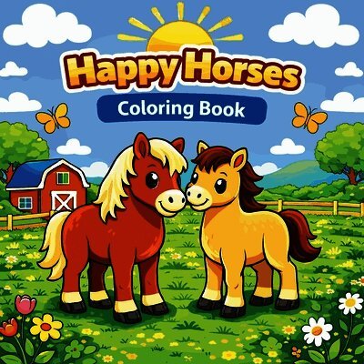 Happy Horses A Coloring Book for Kids