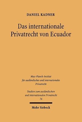 Das internationale Privatrecht von Ecuador