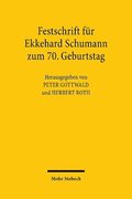 Festschrift fr Ekkehard Schumann zum 70. Geburtstag