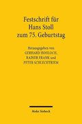 Festschrift fr Hans Stoll zum 75. Geburtstag