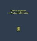 Geniza-Fragmente zu Avot de-Rabbi Natan